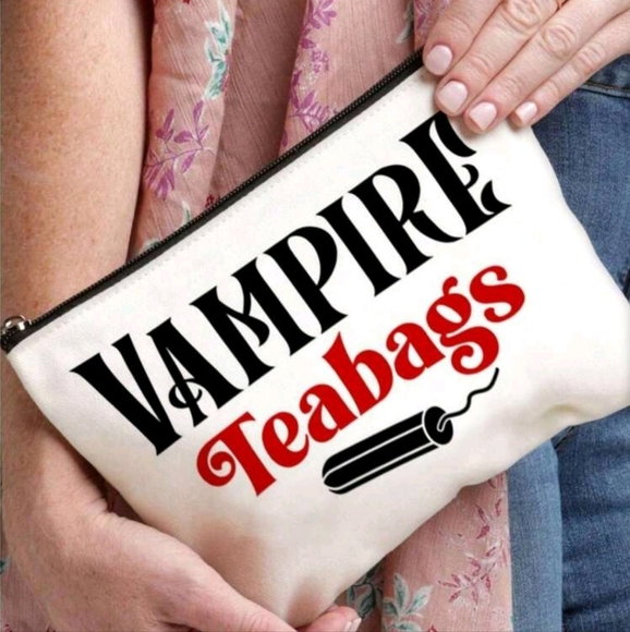 Vampire Teabag Cosmetic Bag - Picture 1 of 3